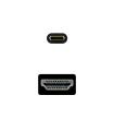 CABLE CONVERSOR USB-C/M A HDMI/M 4K-30HZ 1.8 M NANOCABLE 10.15.5132