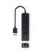 Hub USB 3.0 Nanocable 10.16.4604  3xUSB  1xRJ45  Negro