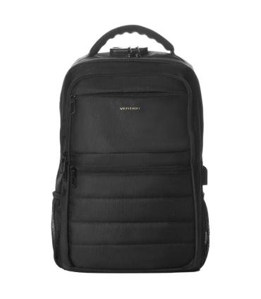 Mochila Vention KRKB0 para Porttiles hasta 17\'/ Impermeable/ Puerto USB/ Antirrobo/ Negra