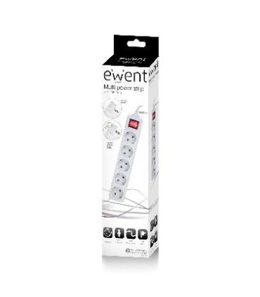 EWENT EW3955  Regleta 5 Tomas   1 Interruptor 1.5m