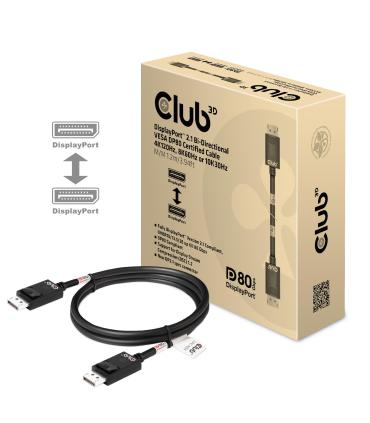 CABLE DP 2.1 A DP 2.1 CLUB3D M M BIDIRECCIONAL
