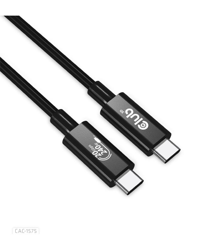 CABLE CLUB3D CERTIFICADO USB4 80G GEN3.2 TIPO-C 2M