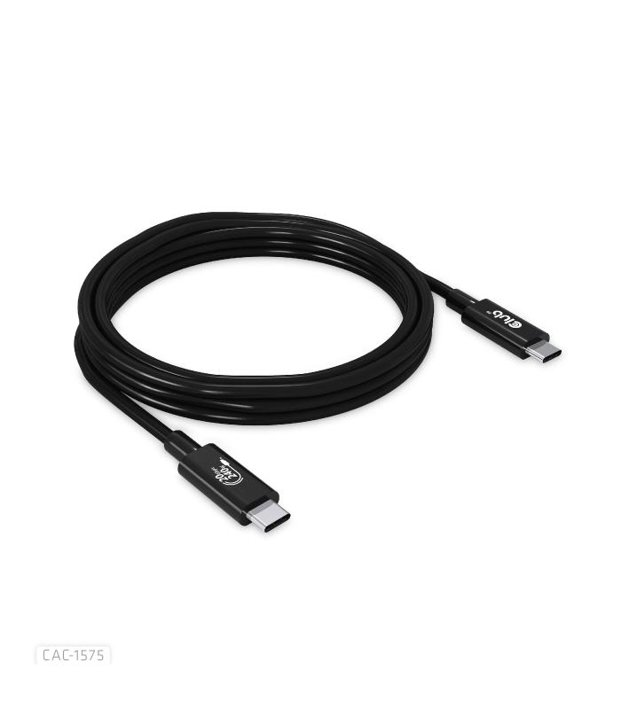CABLE CLUB3D CERTIFICADO USB4 80G GEN3.2 TIPO-C 2M