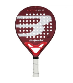 Pala de Pdel Bullpadel Flow Light 25/ Blanca y Roja