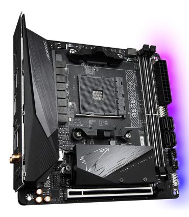 Gigabyte B550I AORUS PRO AX Zcalo AM4 Mini ITX AMD B550