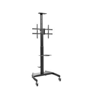 Soporte De Suelo Inclinable  Giratorio Con Ruedas Y Manivela Aisens FT70TE-169 Para TV 37-70'  Hasta 50kg
