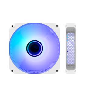 VENTILADOR CAJA ADICIONAL 12X12 ARGB COOLBOX INFINITY COO-VA-12AR02W BLANCO