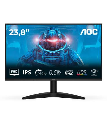 Monitor Gaming AOC 24B36X 23.8'  Full HD  0.5ms  144Hz  IPS  Multimedia  Regulable En Altura  Negro
