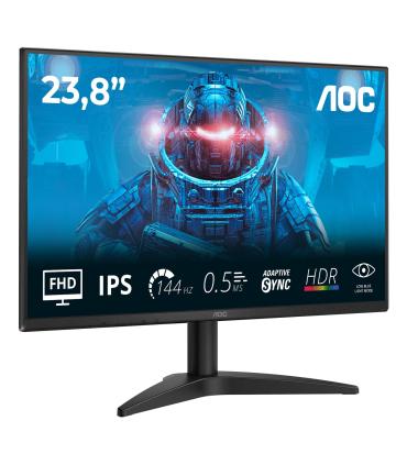 Monitor Gaming AOC 24B36X 23.8'  Full HD  0.5ms  144Hz  IPS  Multimedia  Regulable En Altura  Negro