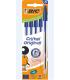 BLISTER CARTN 5 BOLIGRAFOS CRISTAL CON CUERPO TRANSPARENTE TRAZO 0,4MM. AZUL BIC 516344