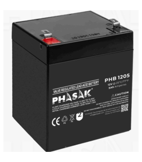 Batera Phasak PHB 1205 compatible con SAI/UPS PHASAK segn especificaciones