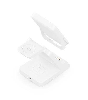 Aisens Cargador Inalmbrico USBC 15W 4 En 1 Blanco