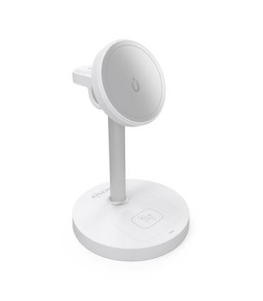 Aisens Cargador Inalmbrico USBC 15W 3 En 1 Blanco