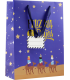 BOLSA PAPEL REYES MAGOS M (27X12X37 CM) FOIL CON TARJETA COLGANTE COLORES SURTIDOS BISMARK 333600