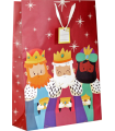 BOLSA JUMBO REYES MAGOS (40X70X18 CM) COLORES SURTIDOS BISMARK 333602