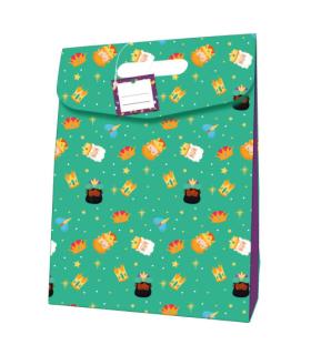 BOLSA CARTON CIERRE ADHESIVO REYES MAGOS (338X41 CM) COLORES SURTIDOS BISMARK 332880