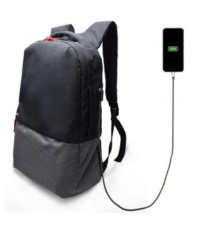 MOCHILA EWENT CON PUERTO DE CARGA 17.3'' NEGRA