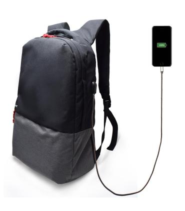 MOCHILA EWENT CON PUERTO DE CARGA 17.3'' NEGRA