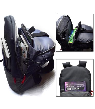 MOCHILA EWENT CON PUERTO DE CARGA 17.3'' NEGRA