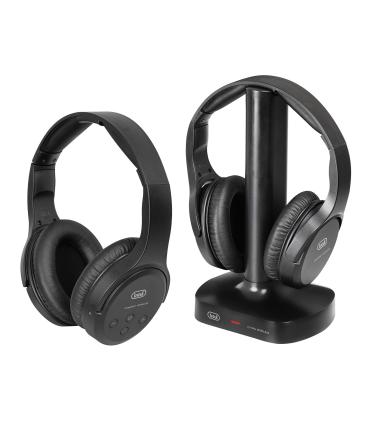 AURICULARES DIADEMA TREVI FRS 1580 TW SET 2 UD RECHARG. WLESS TV HEADPHONES BLK