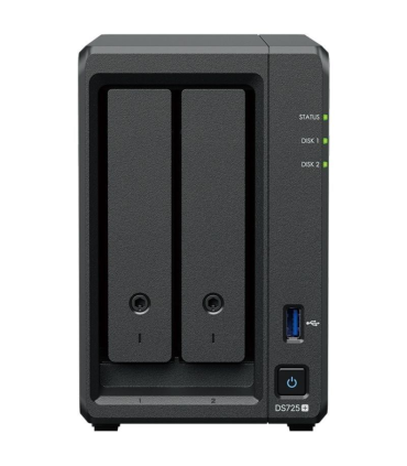 NAS Synology Diskstation DS725+/ 2 Bahas 3.5\'- 2.5\'/ 4GB DDR4/ Formato Torre