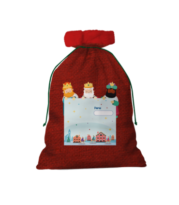 SACO REGALOS REYES MAGOS GRANDE 49X69 CM BISMARK 333594