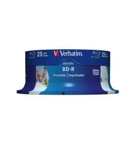 Blue-Ray BD-R Verbatim 43811 Imprimible 6X  Tarrina-25uds