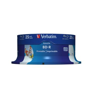 Blue-Ray BD-R Verbatim 43811 Imprimible 6X  Tarrina-25uds