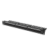 PATCH PANEL LANBERG 24 PUERTOS 1U 19\" CAT.6 UTP CON ORGANIZADOR CABLES NEGRO