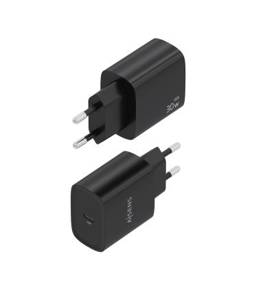 CARGADOR AISENS GAN 30W 1XUSB-C PD3.0 NEGRO