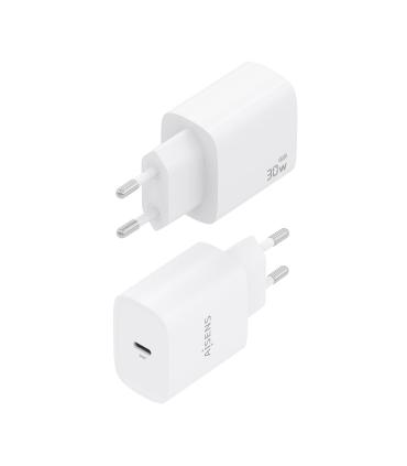 CARGADOR AISENS GAN 30W 1XUSB-C PD3.0 BLANCO