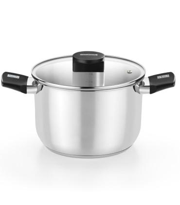 Olla Elite Inox M240218/ 18cm/ 3L/ Acero Inoxidable/ Apta para Induccin