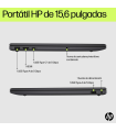 PORTATIL HP 15-fd0359ns I3-N305 8GB 512GB 15,6"FHD W11H WHITE