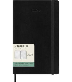AGENDA 2026 TAPA BLANDA 12 MESES SEMANAL L (13 X 21 CM) NEGRA MOLESKINE DSB12WN3Y26