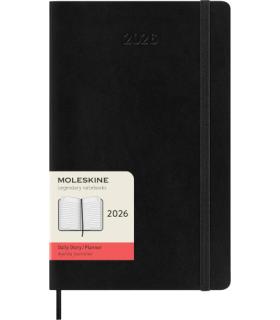AGENDA 2026 TAPA BLANDA 12 MESES DIARIA L (13 X 21 CM) NEGRA MOLESKINE DSB12DC3Y26