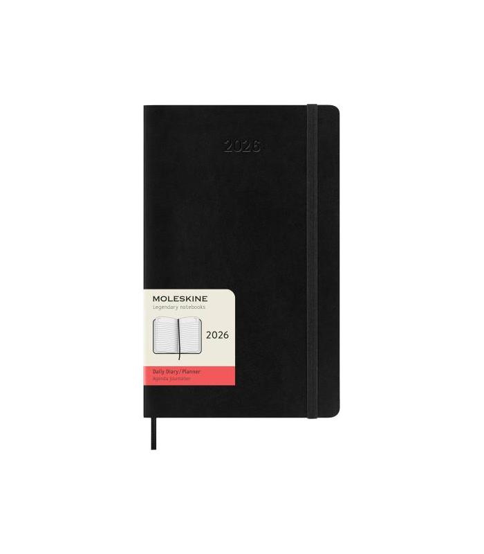 AGENDA 2026 TAPA BLANDA 12 MESES DIARIA L (13 X 21 CM) NEGRA MOLESKINE DSB12DC3Y26
