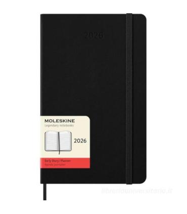 AGENDA 2026 TAPA DURA 12 MESES DIARIA L (13 X 21 CM) NEGRA MOLESKINE DHB12DC3Y26