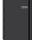 AGENDA 2026 PARIS S/V 15X21 NEGRA CON ESPIRAL CASTELLANO INGRAF 356556