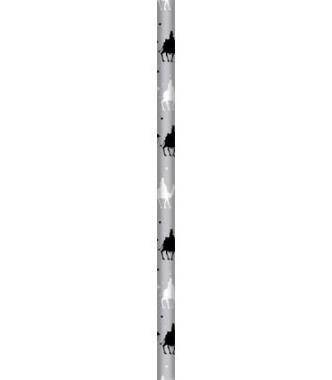 PAPEL DE REGALO ORO / PLATA METALIZADO REYES MAGOS 70X500 CM BSIMARK 333716