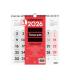 CALENDARIO 2026 NEUTRO PARED NUMEROS GRANDES 300X300MM FINOCAM 780570026