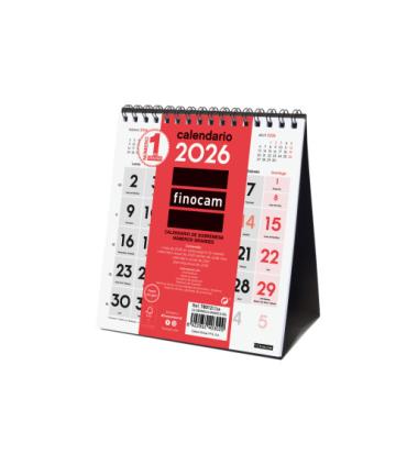 CALENDARIO 2026 SOBREMESA NEUTRO NUMEROS GRANDES XS 140X150MM FINOCAM 780120026