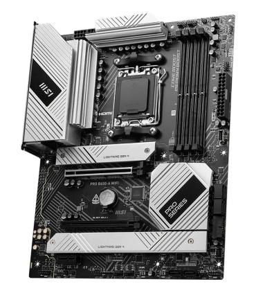 PLACA MSI PRO B650-A WIFI,AMD,AM5,B650,4DDR5,256GB,HDMI+DP,6SATA3+2M.2,2.5GBE+WIFI6E+BT5.3,11USB3.2,ATX