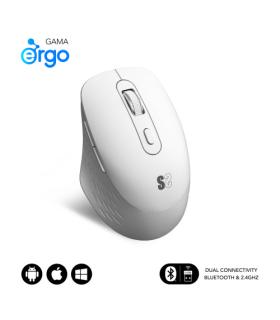 SUBBLIM Ratn CURVE ERGO DUAL MOUSE BATTERY WHITE