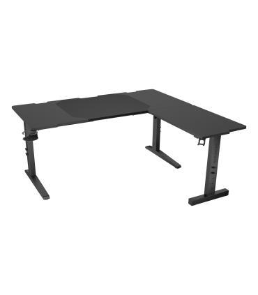MESA GAMING GENESIS HOLM MODULAR 160 RGB ESQUINA NEGRO 160X75 CM
