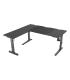 MESA GAMING GENESIS HOLM MODULAR 160 RGB ESQUINA NEGRO 160X75 CM