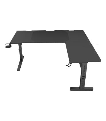 MESA GAMING GENESIS HOLM MODULAR 160 RGB ESQUINA NEGRO 160X75 CM