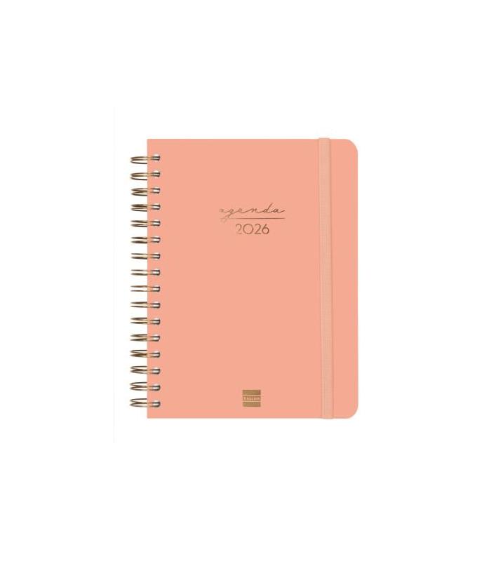AGENDA 2026 TRENDY ALMA E10 155X212MM DIA PAGINA CORAL FINOCAM 762040526