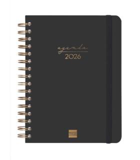 AGENDA 2026 TRENDY ALMA E10 155X212MM DIA PAGINA NEGRO FINOCAM 762040126