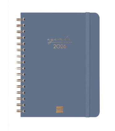AGENDA 2026 TRENDY ALMA E10 155X212MM SEMANA VISTA HORIZONTAL AZUL FINOCAM 762020426
