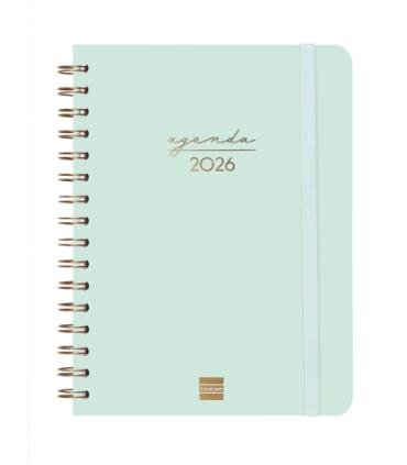 AGENDA 2026 TRENDY ALMA E10 155X212MM SEMANA VISTA HORIZONTAL MENTA FINOCAM 762020326